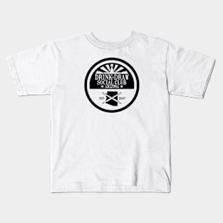 The Drink & Draw Social Club Arizona Chapter (White Tee) Kids T-Shirt